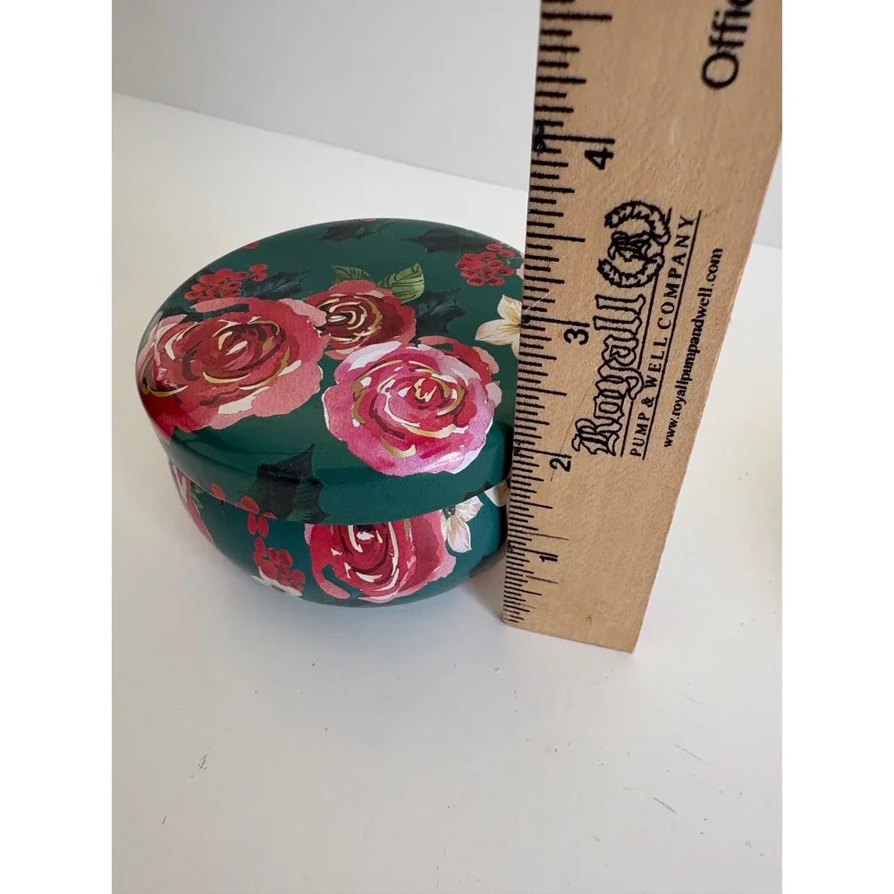 The Pioneer Woman Melon & Mint Scented Candle 4.95oz Floral Tin Unused
